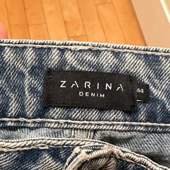 Mid Rise, Straight Jeans Women, Denim Wide Pants - Picture 4 of 4